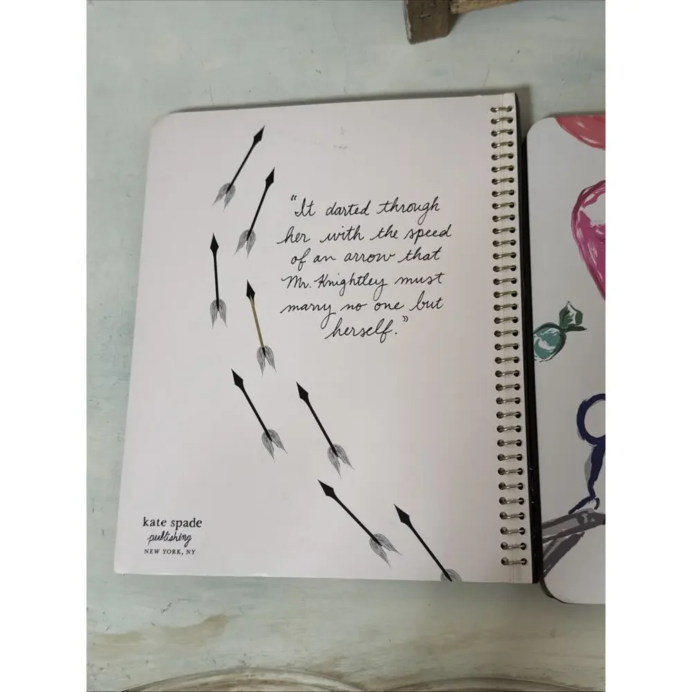 Kate Spade Spiral Journal Notebooks New With Defects Set Of 3 - Includes Emma!
